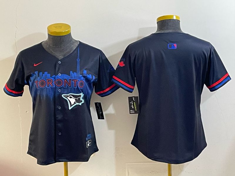 Youth 2025 Toronto Blue Jays Blank black Joint Name Nike MLB Jersey style 006